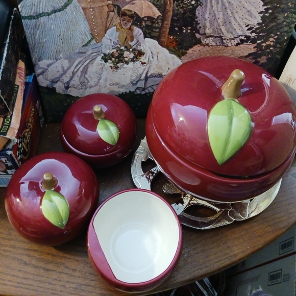 🍎RARE VINTAGE Apple  Fresh Temp-tations  Ovenware Serving Ware🍎Gift it. 🎁 - Picture 6 of 16